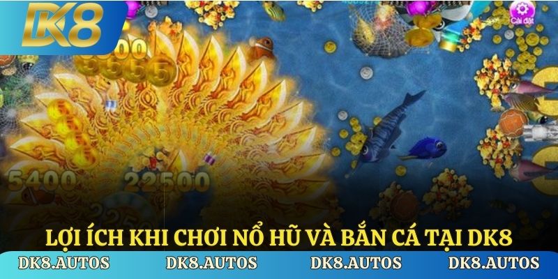 Lợi ích khi chơi nổ hũ và bắn cá tại DK8