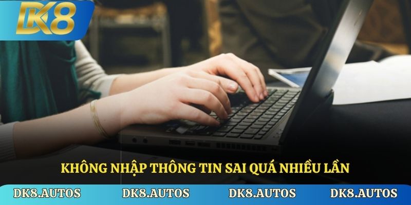Hạn chế nhập thông tin sai